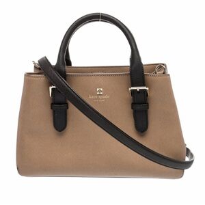 KATE SPADE COVE STREET PROVENCE 2 WAY BAG SAFFIANO IN DUNE AND BLACK